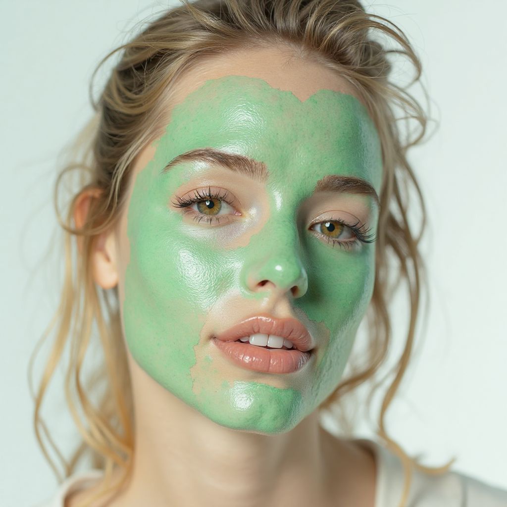 Maschera Viso Argilla Verde